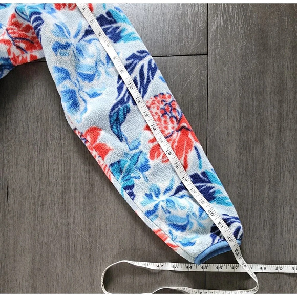 Patagonia Synchilla Fleece Pullover Jacket Manoa Dusk Floral 1/4 Snap Small - Picture 6 of 8